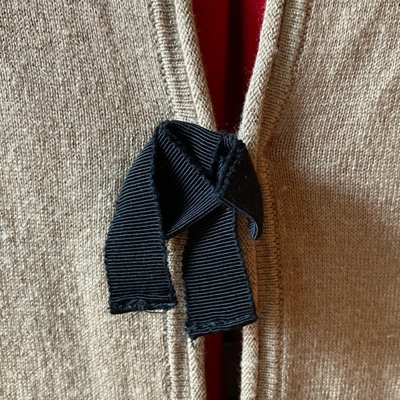 CLAUDIE PIERLOT brown silk cashmere cardigan size small - Picture 4 of 8